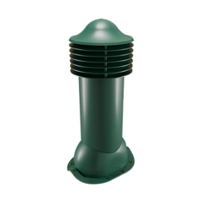 Купить Труба вентиляционная Viotto для металлочерепицы (утепленная, d150 мм, h650 мм) RAL 6005 Зеленый мох в Ангарске