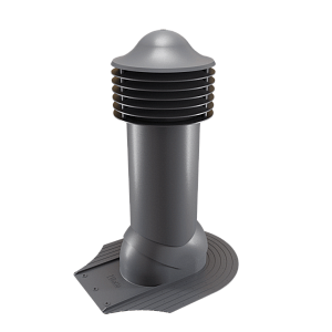 Купить Труба вентиляционная Viotto для мягкой кровли при монтаже (утепленная, d150 мм, h650 мм) RAL 7024 Графитовый серый в Ангарске