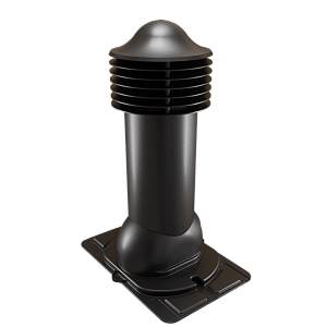 Купить Труба вентиляционная Viotto с универсальным проходным элементом (утепленная, d110 мм, h550 мм) RAL 9005 Черный в Ангарске