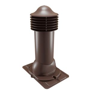 Купить Труба вентиляционная Viotto с универсальным проходным элементом (утепленная, d125 мм, h650 мм) RAL 8017 Шоколад в Ангарске