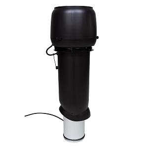 Купить Вентиляционная труба Vilpe E 220 P/160/700 с вентилятором 0-800 м3/час черный 73462 в Ангарске