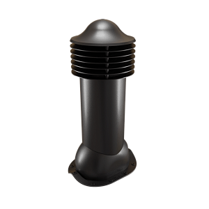 Купить Труба вентиляционная Viotto для металлочерепицы (утепленная, d150 мм, h650 мм) RAL 9005 Черный в Ангарске