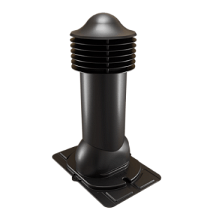 Купить Труба вентиляционная Viotto с универсальным проходным элементом (утепленная, d150 мм, h650 мм) RAL 9005 Черный в Ангарске