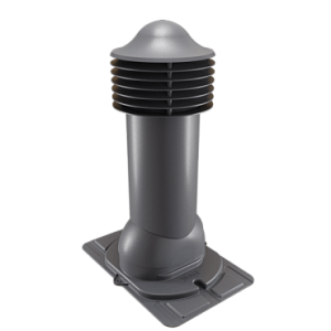 Купить Труба вентиляционная Viotto с универсальным проходным элементом (утепленная, d110 мм, h550 мм) RAL 7024 Графитовый серый в Ангарске