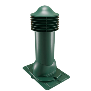 Купить Труба вентиляционная Viotto с универсальным проходным элементом (утепленная, d150 мм, h650 мм) RAL 6005 Зеленый мох в Ангарске