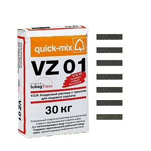 Купить VM 01 V.O.R. Кладочный раствор с трассом для облицовочного кирпича Quick-mix, 30кг 72164, D (графитово-серый) в Ангарске
