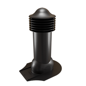 Купить Труба вентиляционная Viotto для мягкой кровли при монтаже (утепленная, d110 мм, h550 мм) RAL 9005 Черный в Ангарске