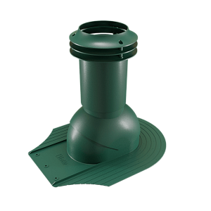 Купить Выход вентиляции канализации Viotto для мягкой кровли при монтаже RAL 6005 Зеленый мох в Ангарске