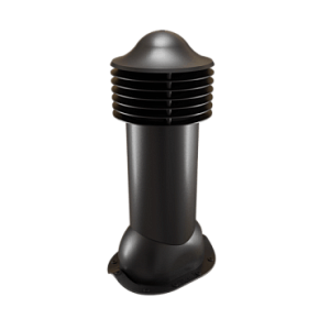 Купить Труба вентиляционная Viotto для металлочерепицы (утепленная, d150 мм, h650 мм) RAL 9005 Черный в Ангарске
