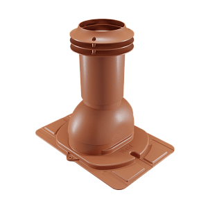 Купить Выход вентиляции канализации Viotto с универсальным проходным элементом RAL 8004 Медно-коричневый в Иркутске