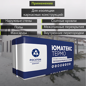 Купить Базальтовая теплоизоляция UMATEX Termo Smart (XL) 100 1200x600мм (0.576м3), уп. в Ангарске
