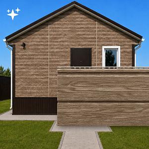 Docke ЛЮКС Сайдинг D6S Брус Монреаль 3600х300мм 1.08м2  — Кедр