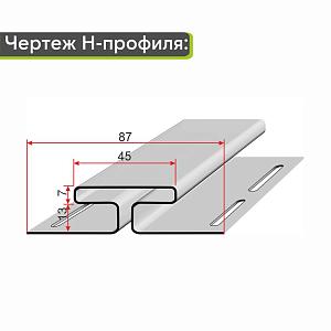 Docke Н-профиль 3000мм  — Кипарис