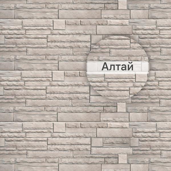 Фасадная панель (камень скалистый)  Альта-Профиль 1160x450x23мм Алтай