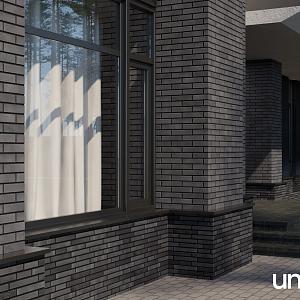 Купить Облицовочная плитка Uniceramix DF 240х52х12мм 64шт/м2 UX15 Black Iron в Ангарске