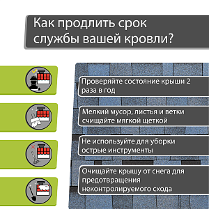 Ламинированная черепица Docke DRAGON ЛЮКС 2.38м2/уп  — Голубика