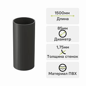 Docke ПРЕМИУМ Труба водосточная 1500мм  — Графит