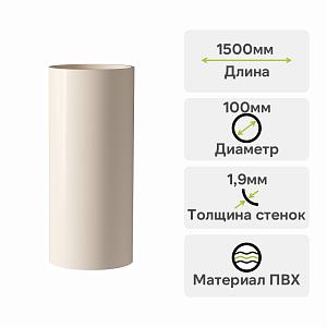Docke ЛЮКС Труба водосточная 1500мм  — Латте
