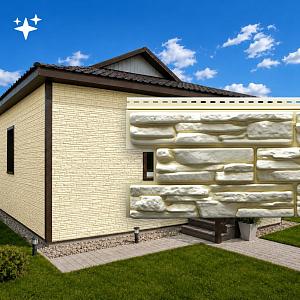 Docke ЛЮКС Сайдинг РОККИ 1787х285мм 0.51м2  — Кешью