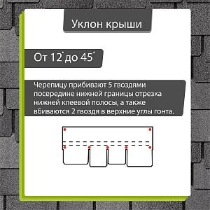 Гибкая черепица Docke ЛЮКС Саппоро 2.4 м2/уп  — Фладен