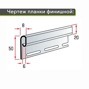 Планка финишная "Альта-Профиль" KA-NA-DA+ Премиум Т-14 3660мм  — Зелёная (Снято с производства)
