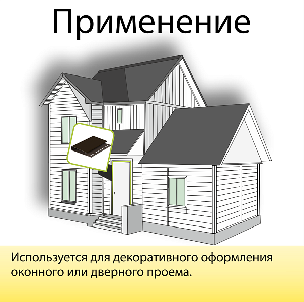 Docke Наличник 75х15х3000мм  Шоколад