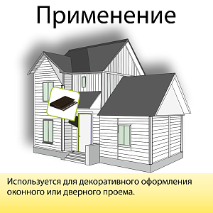 Docke Наличник 75х15х3000мм   — Шоколад