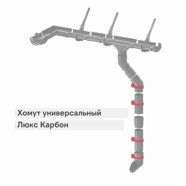 Docke ЛЮКС Хомут универсальный Карбон