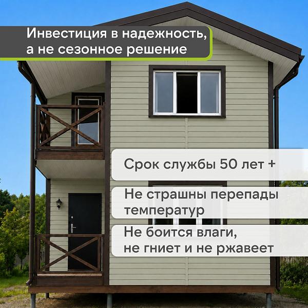 Docke ПРЕМИУМ Сайдинг D4.5D 3600х232мм 0.84м2 Сандал