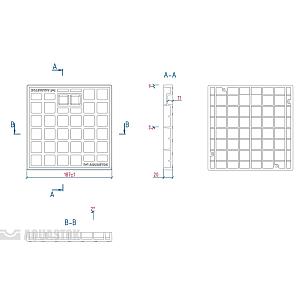 Купить Крышка к дождеприемнику 200x200 пластиковая Aquastok 187x187x20 31852 в Ангарске