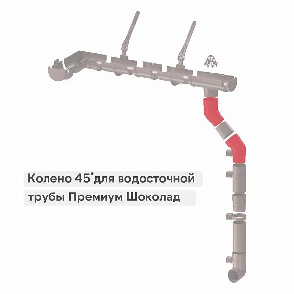 Docke ПРЕМИУМ Колено 45 Шоколад
