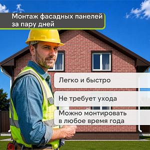 Панель Docke ПРЕМИУМ БЕРГ 1130x460мм 0.44м2  — Рубиновый