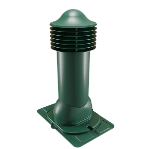 Купить Труба вентиляционная Viotto с универсальным проходным элементом (утепленная, d150 мм, h650 мм) RAL 6005 Зеленый мох в Иркутске