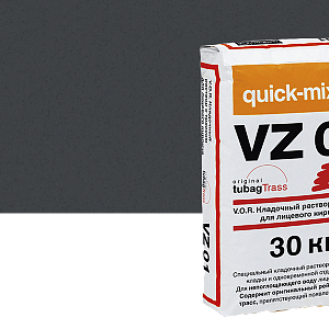 Купить VZ 01 V.O.R. Кладочный раствор с трассом для облицовочного кирпича Quick-mix, 30кг 72208, H (графитово-черный) в Иркутске